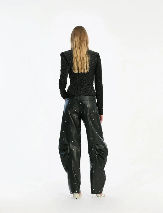 Rotate - Studed Cargo Pants Po