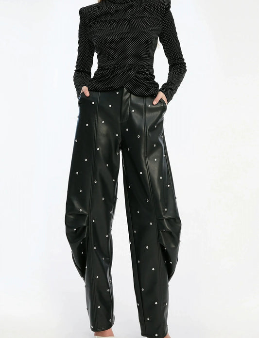 Rotate - Studed Cargo Pants Po