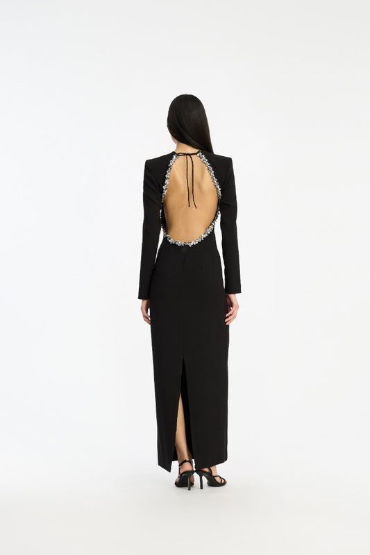 Rotate - Crepe Open Back Dress