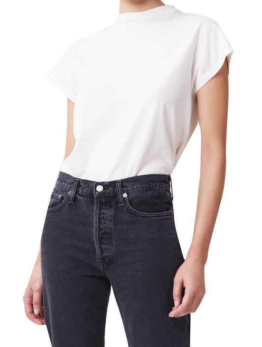 Agolde - Anika Mock T-Shirt T-shirt Agolde Offwhite M 