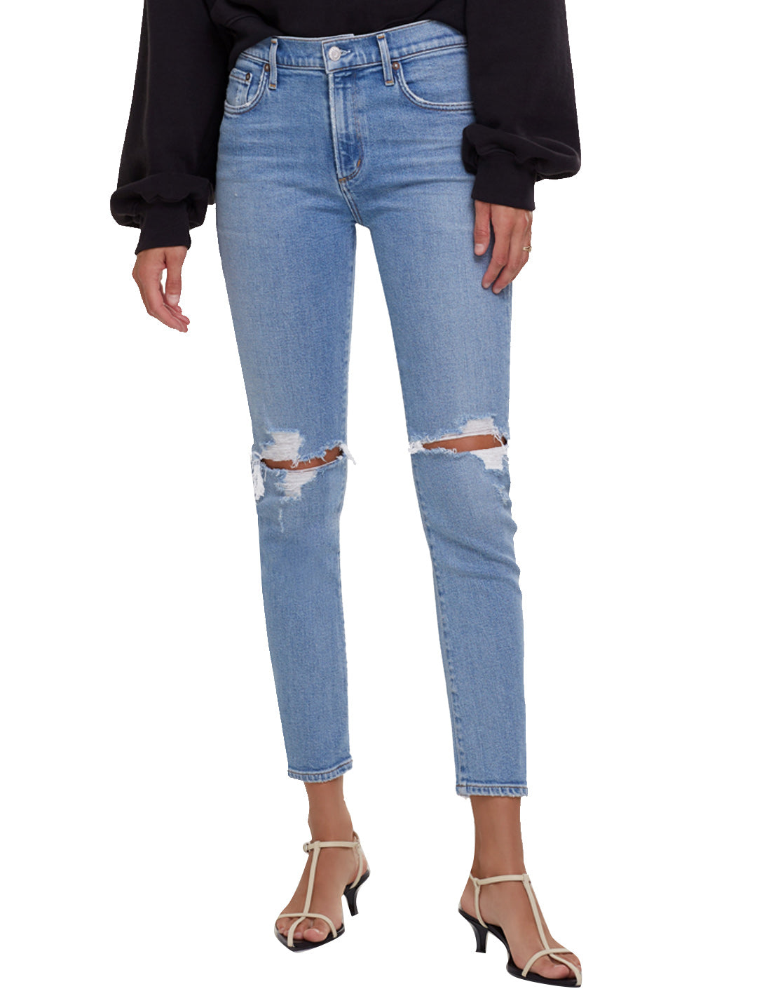 Agolde -Toni Mid-Rise Straight Fit in Pristine Jeans Agolde 