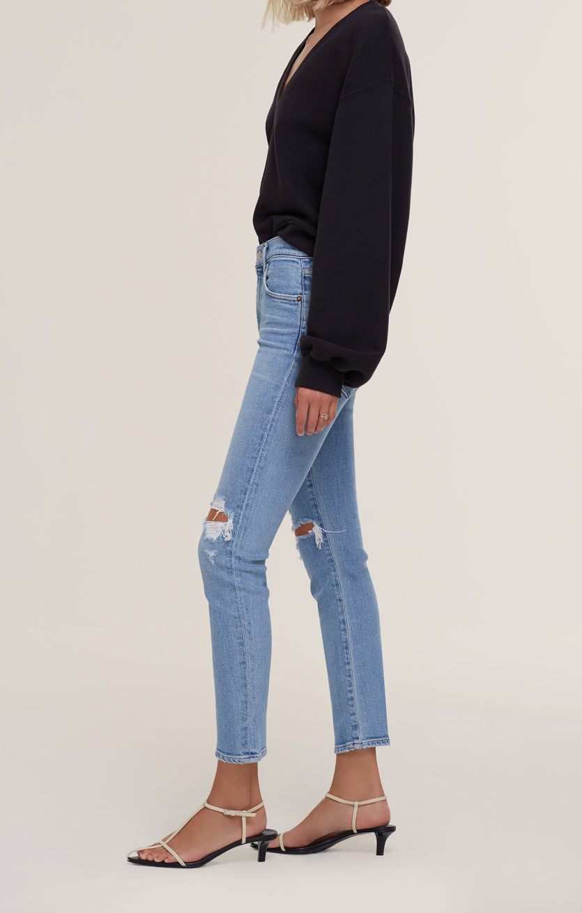 Agolde -Toni Mid-Rise Straight Fit in Pristine Jeans Agolde 