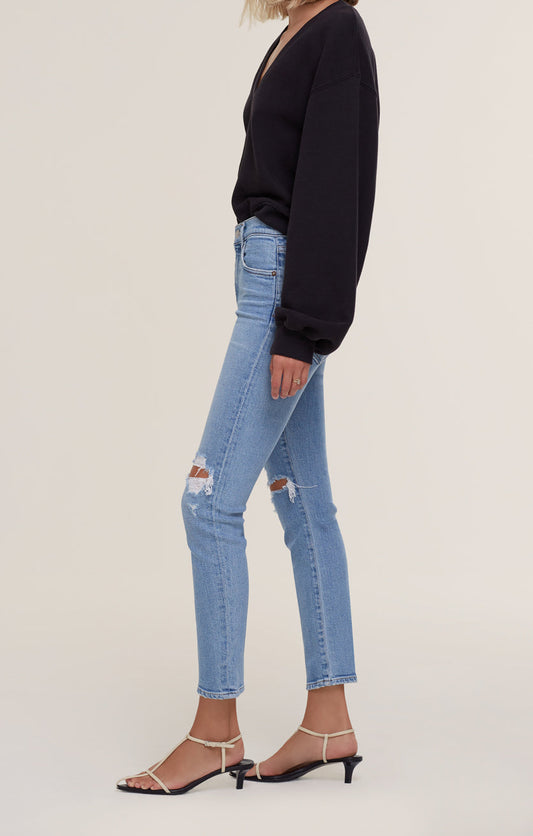 Agolde -Toni Mid-Rise Straight Fit in Pristine Jeans Agolde