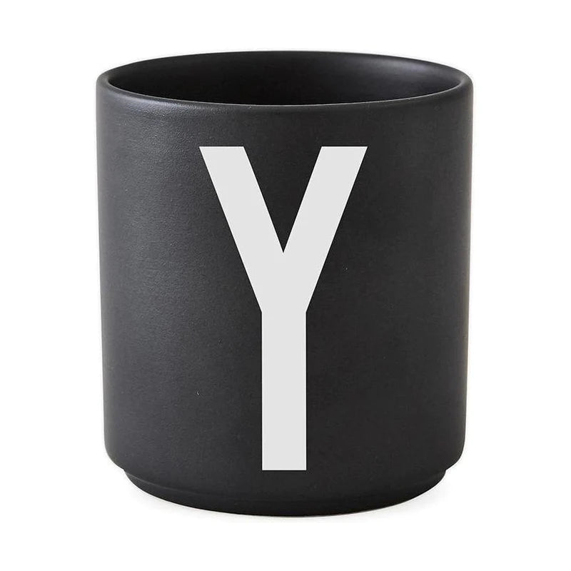 Design Letter - Porcelain Cup Cup Design Letter Black ONES 