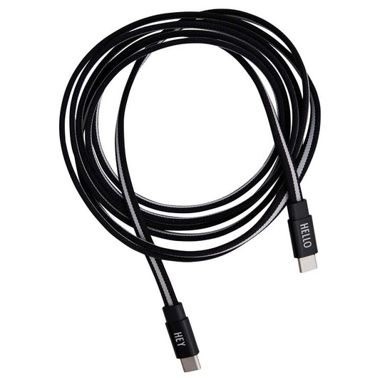 Design Letter - Usb Cable C Accessories Design Letter BLK WHT ONES