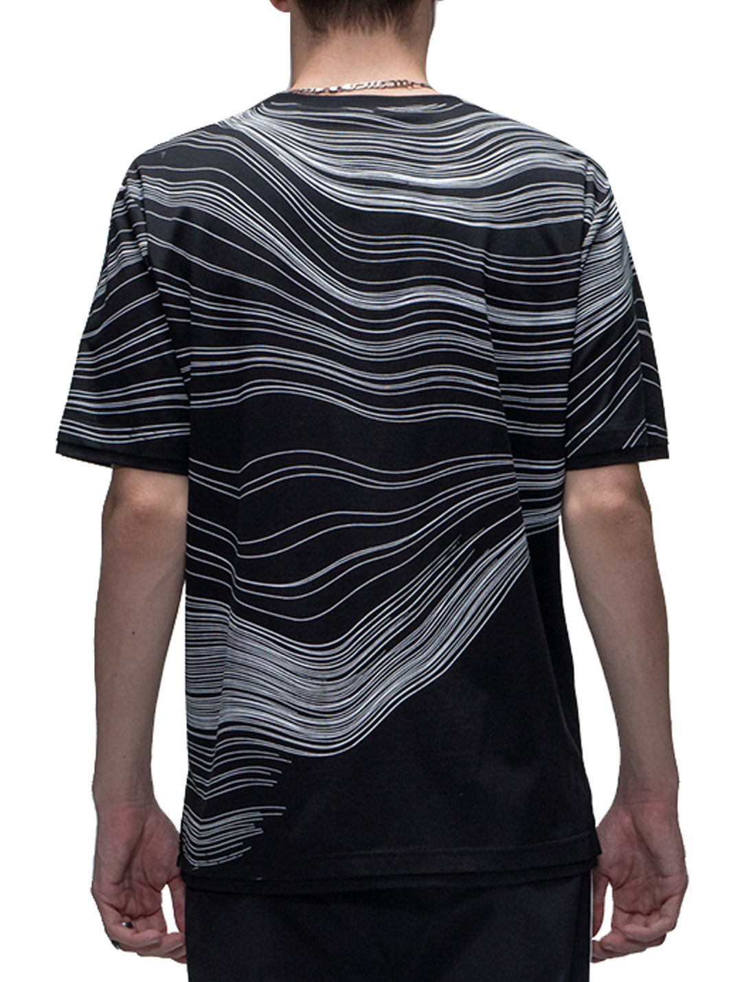 Harrison Wong-Tee With Contour Lines Print T-shirt Harrison Wong 