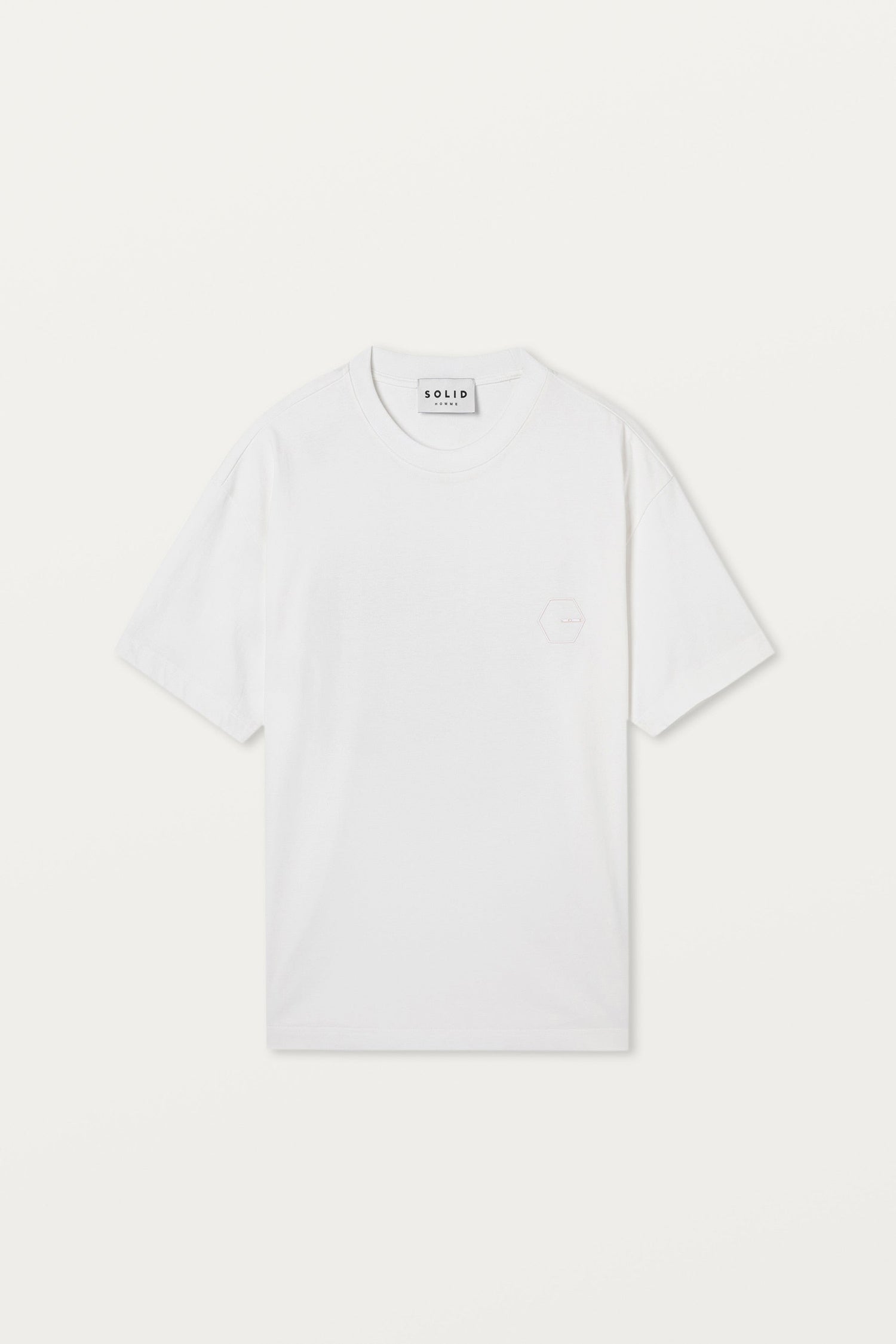 Solid Homme - Men T-Shirt Cot T-shirt Solid Homme White 48 